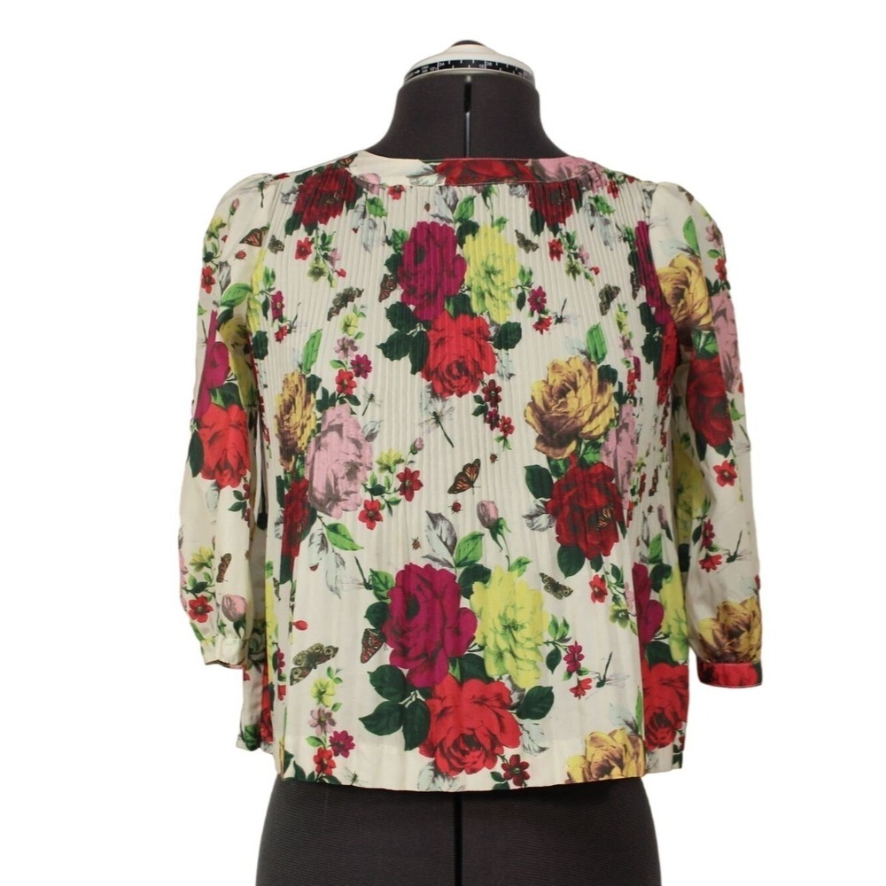 Baker by Ted‎ Baker Floral Print Pleated Blouse Juniors' L Kids